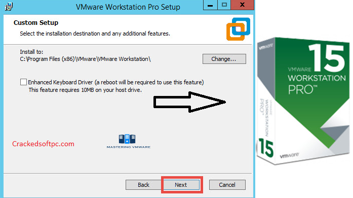 enhanced keyboard driver vmware 12