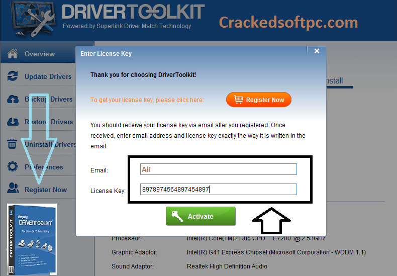 Лицензионный ключ Driver Toolkit