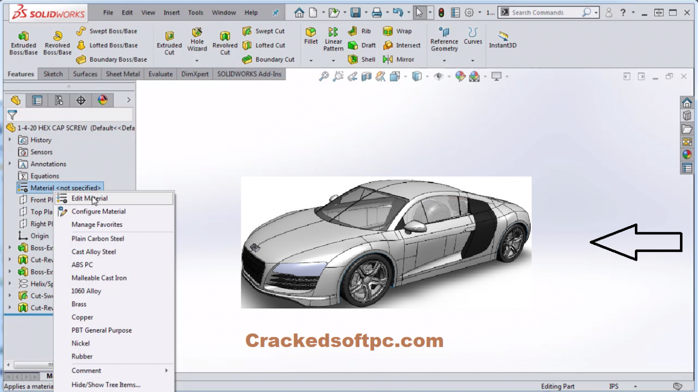 How To Change Material In SOLIDWORKS Customized And Standard 2 1360x765 