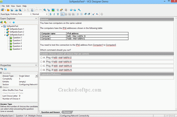 VCE Exam Simulator Key