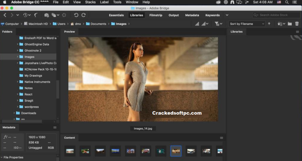 Ключ Adobe Bridge