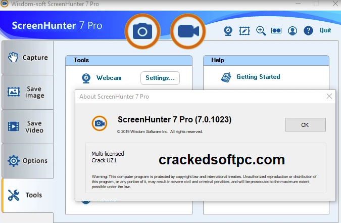 Fissure de ScreenHunter Pro